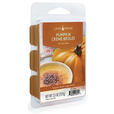 Candle Warmers Pumpkin Creme Brulee Classic Wax Melts, 2.5 Oz, 6 Pack | Electronic Express