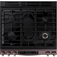 Samsung 6.0 Cu. Ft. Tuscan Stainless Slide-In Gas Convection Range | Electronic Express