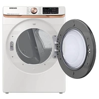 Samsung 7.5 Cu. Ft. Ivory Stackable Smart Electric Dryer | Electronic Express