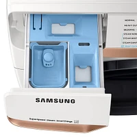 Samsung 5.0 Cu. Ft. Ivory White Smart Front Load Washer | Electronic Express