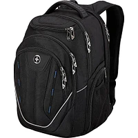 Swissdigital Terabyte TSA-Friendly RFID Backpack Fits up to 15.6 Inch Laptop - Black | Electronic Express