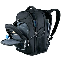 Swissdigital Terabyte TSA-Friendly RFID Backpack Fits up to 15.6 Inch Laptop - Black | Electronic Express