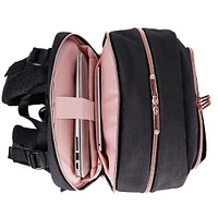 Swissdigital Katy Rose Backpack - Black And Rose Gold | Electronic Express