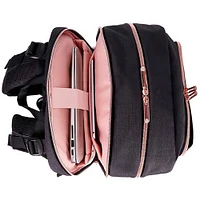 Swissdigital Katy Rose Backpack - Black And Rose Gold | Electronic Express