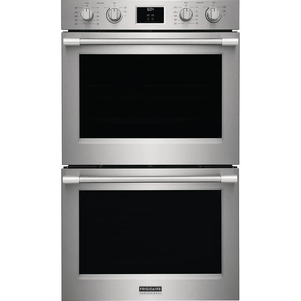 Frigidaire Professional 30 Inch Stainless Steel Double Wall Oven | Electronic Express