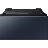 Samsung 27 Inch Bespoke Laundry Pedestal With Storage Drawer - Brushed Navy | Electronic Express