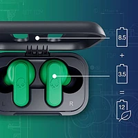 Skullcandy Dime 2 True Wireless In-Ear Earbuds - Dark Blue/Green | Electronic Express
