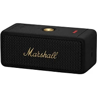 Marshall Emberton BT Portable Speaker - Black/Brass | Electronic Express