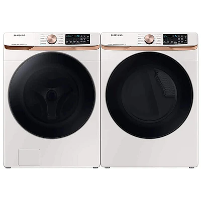 Samsung White Smart Front Load Washer/Dryer Pair | Electronic Express