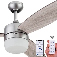 Prominence Home 52 inch Pewter Enoki Ceiling Fan with Remote  | Electronic Express