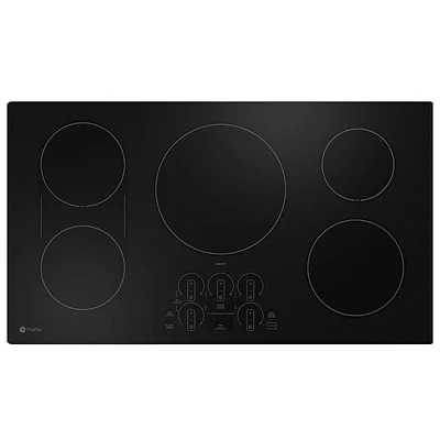 GE Profile 36 Inch Stainless Steel 5 Burner Induction Cooktop | Electronic Express