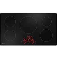 GE Profile 36 Inch Stainless Steel 5 Burner Induction Cooktop | Electronic Express