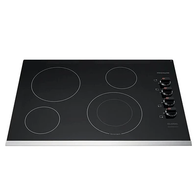 Frigidaire 30 Inch Black 4 Burner Electric Cooktop | Electronic Express