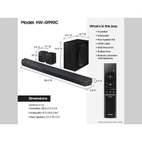 Samsung Q-Series 11.1.4 Channel Wireless Dolby Atmos Soundbar + Rear Speakers w/ Q-Symphony | Electronic Express