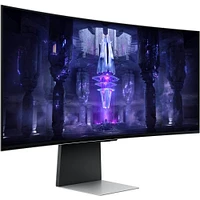 Samsung 34 inch Odyssey OLED G8 Ultrawide Curved Gaming Monitor - Silver | Electronic Express