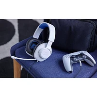 JBL Quantum 100P Wired Gaming Headset - White/Blue | Electronic Express