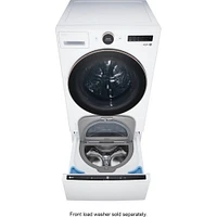 LG 1.0 Cu. Ft. SideKick White Top Load HE Pedestal Washer | Electronic Express