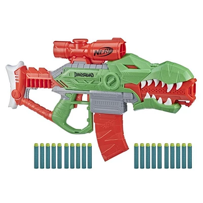Hasbro Nerf DinoSquad Rex-Rampage Motorized Dart Blaster | Electronic Express