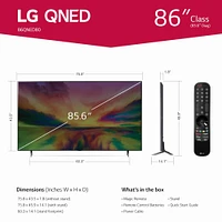 LG inch Class QNED80 URA Series 4K UHD Smart TV | Electronic Express