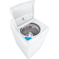 LG 4.1 Cu. Ft. White Top Load Smart Washer | Electronic Express