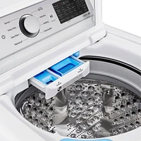 LG 5.5 Cu. Ft. White Smart Top Load Washer | Electronic Express