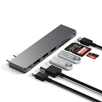 Satechi USB-C Slim Pro Hub - Space Grey | Electronic Express