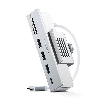 Satechi USB-C Clamp USB Hub for 24 inch Mac - Silver | Electronic Express