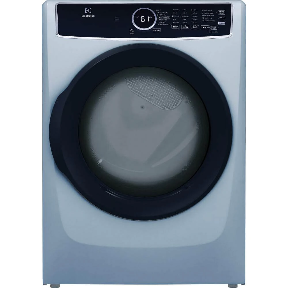 Electrolux 8 Cu. Ft. Capacity Front Load Dryer - Glacier Blue | Electronic Express