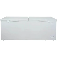 Element 21 Cu. Ft. White Two Door Chest Freezer | Electronic Express