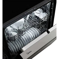 Midea 52 dBA Stainless Front Control Dishwasher | Electronic Express