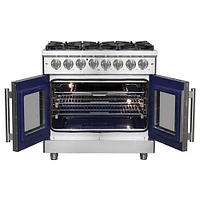 Forno 4.32 Cu. Ft. Massimo Stainless French Door Dual Fuel Range | Electronic Express