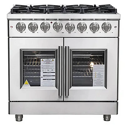 Forno 4.32 Cu. Ft. Massimo Stainless French Door Dual Fuel Range | Electronic Express