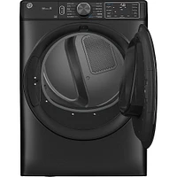 GE 7.8 Cu. Ft. Carbon Graphite Front Load Smart Electric Dryer | Electronic Express