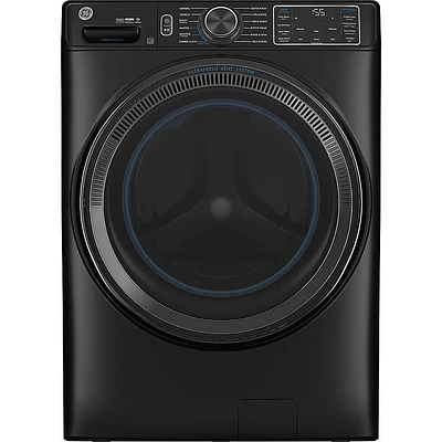 GE 5.0 Cu. Ft. Carbon Graphite Front Load Smart Washer | Electronic Express