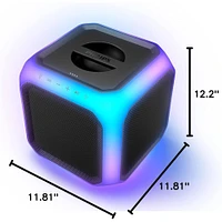 Phillips X7207 Bluetooth Party Cube Speaker - Black | Electronic Express