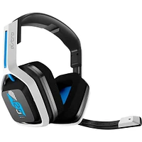 Astro A20 Gen 2 Wireless Gaming Headset for PS5, PS4, PC - White/Blue | Electronic Express