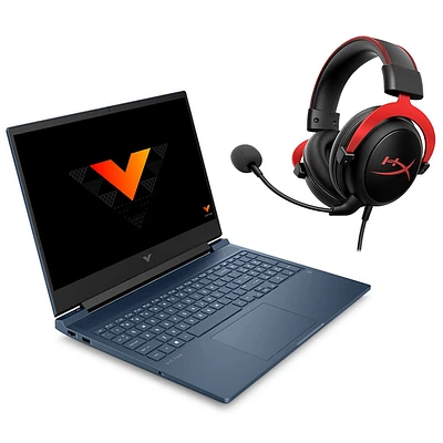 HP Victus 16.1 inch Gaming Laptop & Cloud II Wired Gaming Headset Kit | Electronic Express