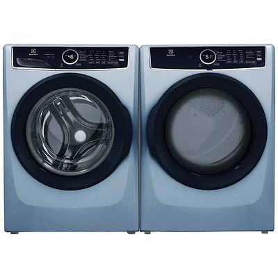 Electrolux Glacier Blue Front Load Washer/Dryer Pair | Electronic Express