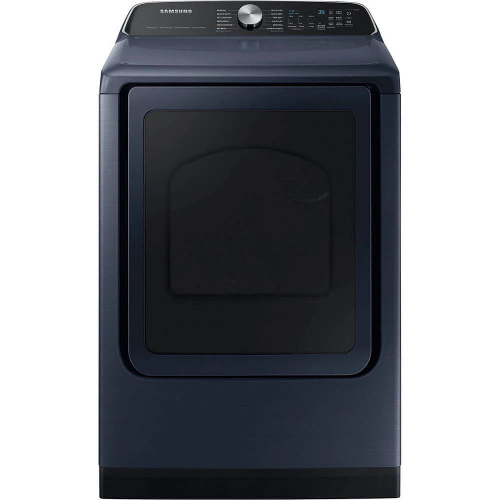 Samsung 7.4 Cu. Ft. Brushed Navy Front Load Smart Electric Dryer | Electronic Express