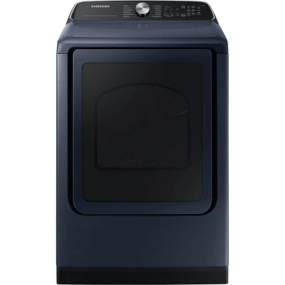 Samsung 7.4 Cu. Ft. Brushed Navy Front Load Smart Electric Dryer | Electronic Express
