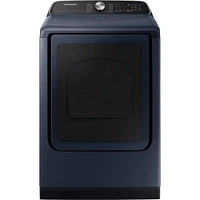 Samsung 7.4 Cu. Ft. Brushed Navy Front Load Smart Electric Dryer | Electronic Express