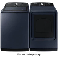 Samsung 7.4 Cu. Ft. Brushed Navy Front Load Smart Electric Dryer | Electronic Express