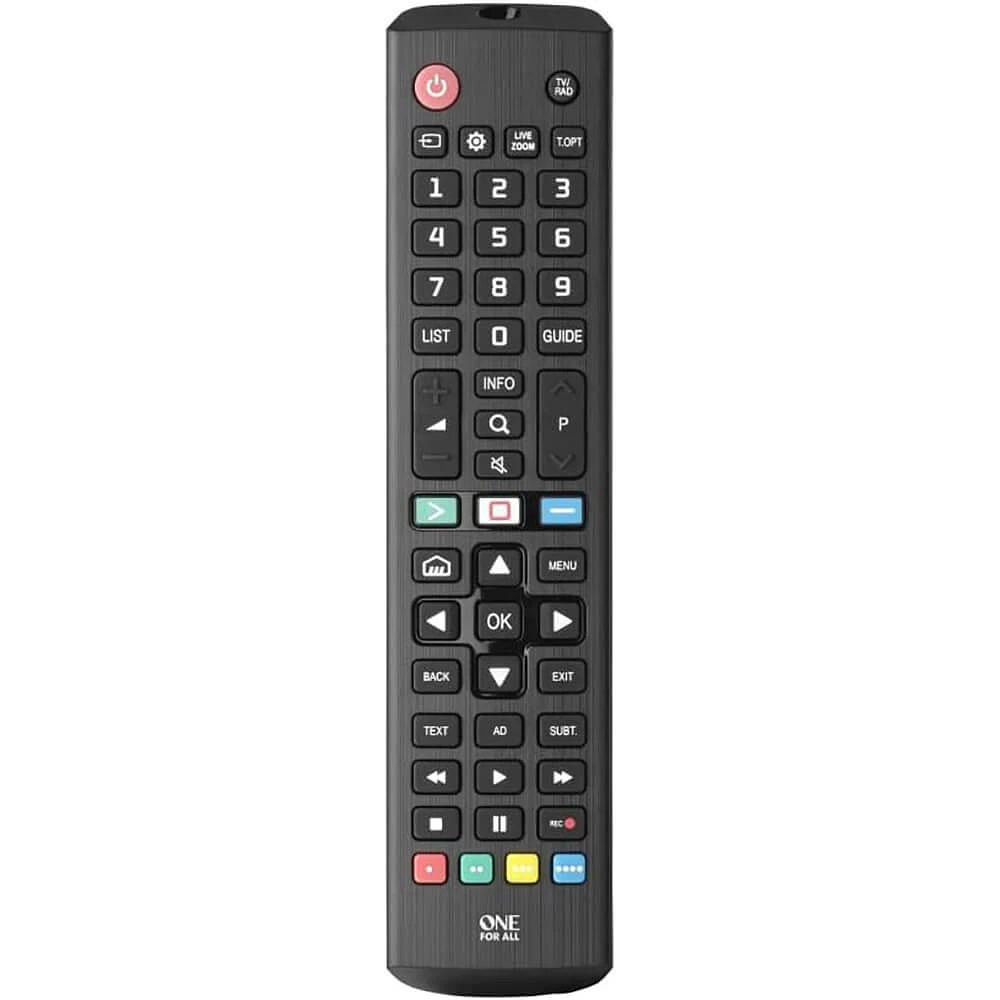 One For All Universal Remote Control for All LG Televisions - Black | Electronic Express