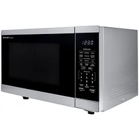Sharp 1.4 Cu. Ft. Black Mirror Countertop Microwave Oven | Electronic Express