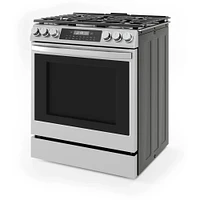 Midea 6.1 Cu. Ft. Stainless Steel Slide-In Gas Range | Electronic Express