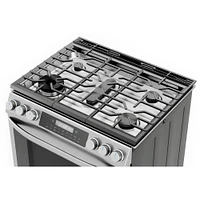 Midea 6.1 Cu. Ft. Stainless Steel Slide-In Gas Range | Electronic Express