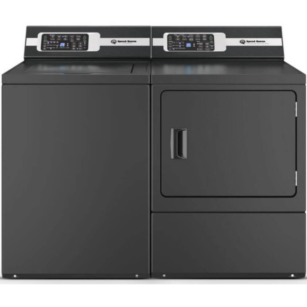 Speed Queen Matte Black Top-Load Laundry Pair | Electronic Express