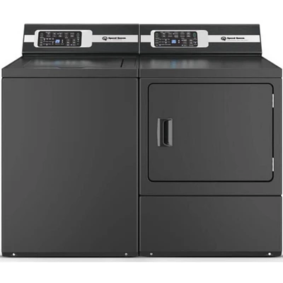 Speed Queen Matte Black Top-Load Laundry Pair | Electronic Express