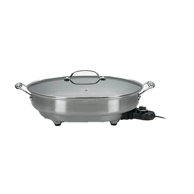 Cuisnart 5.5 Quart Electric Skillet - Stainless Steel | Electronic Express