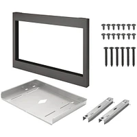 Frigidaire Gallery 27 inch Black Stainless Steel Microwave Trim Kit | Electronic Express